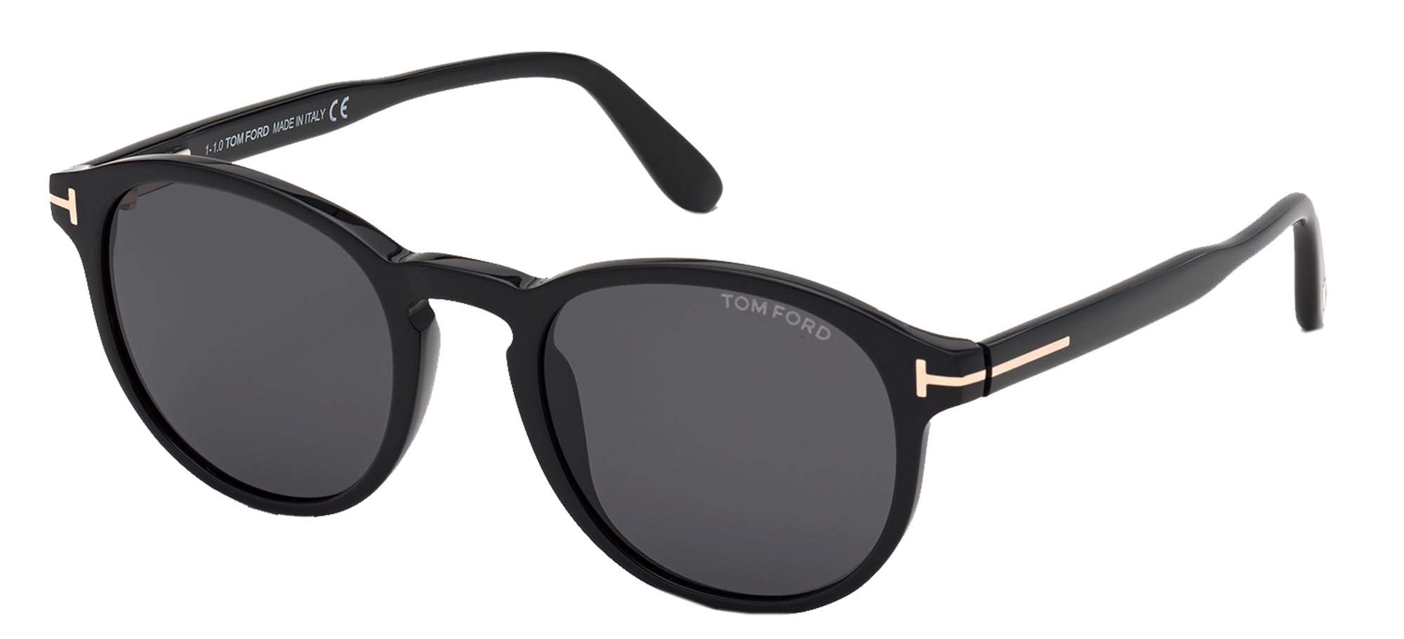 Tom Ford DANTE FT 0834 Black/Smoke Men's Sunglasses 52mm Lens - Polarized UV Protection Aviator Style for Driving, Outdoor & Fashion