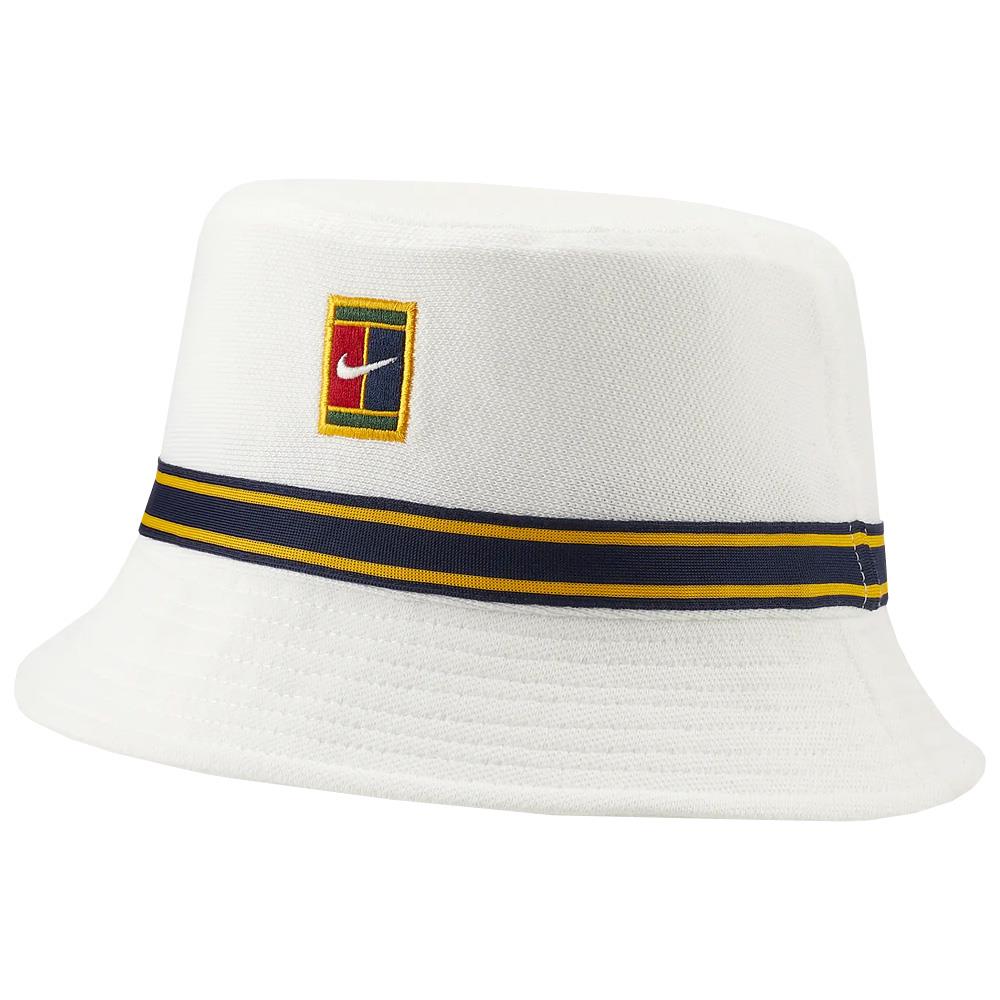 Nike Heritage Bucket Hat - Adjustable Cotton Baseball Cap for Men & Women - White - Perfect for Outdoor Sports, Beach & Street Fashion