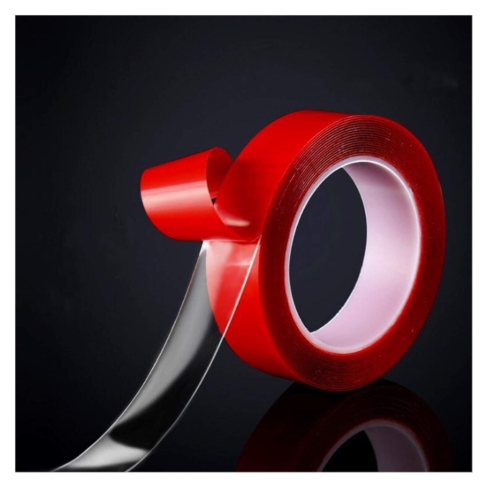 3M Double Sided Acrylic Tape - 5mm Wide x 3M Transparent Adhesive Roll for LED Strips - Strong Bonding, No Residue - Perfect for Home DIY, Wall Mounting & Craft Projects