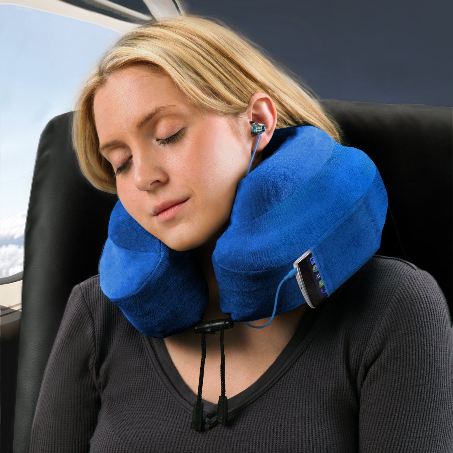 Cabeau Evolution Memory Foam Travel Pillow - Neck Support for Airplane, Car & Home Use - Comfortable & Portable for Long Flights, Road Trips & Relaxation