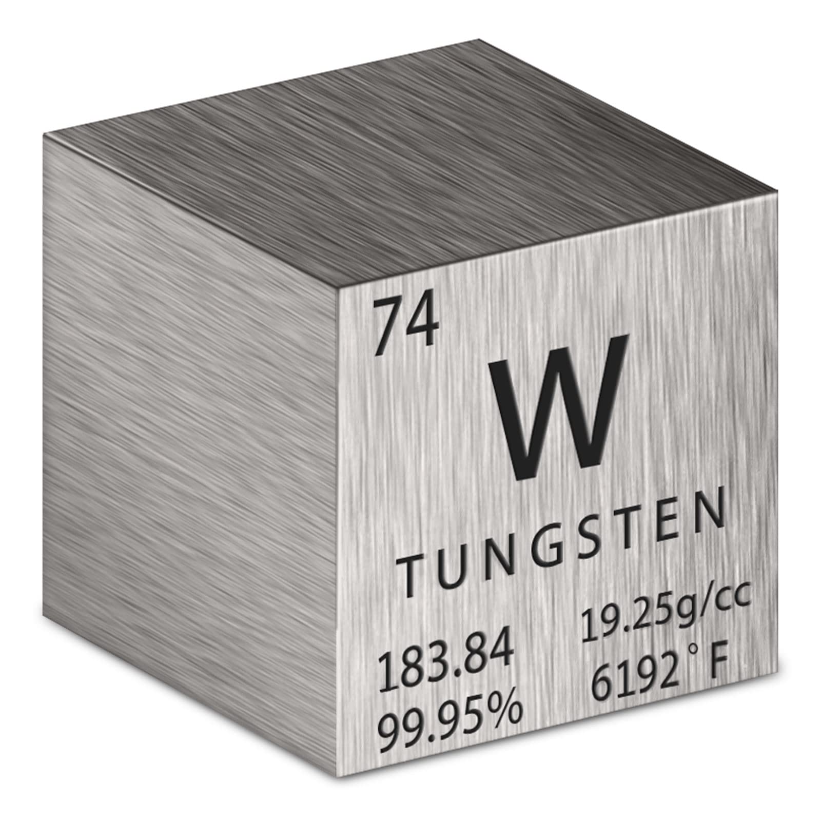 High Density Tungsten Cube (1 Inch) - Perfect for Element Collections, Science Lab Experiments & Physics Demonstrations | Great for STEM Education, Desk Decor & Unique Gift Ideas