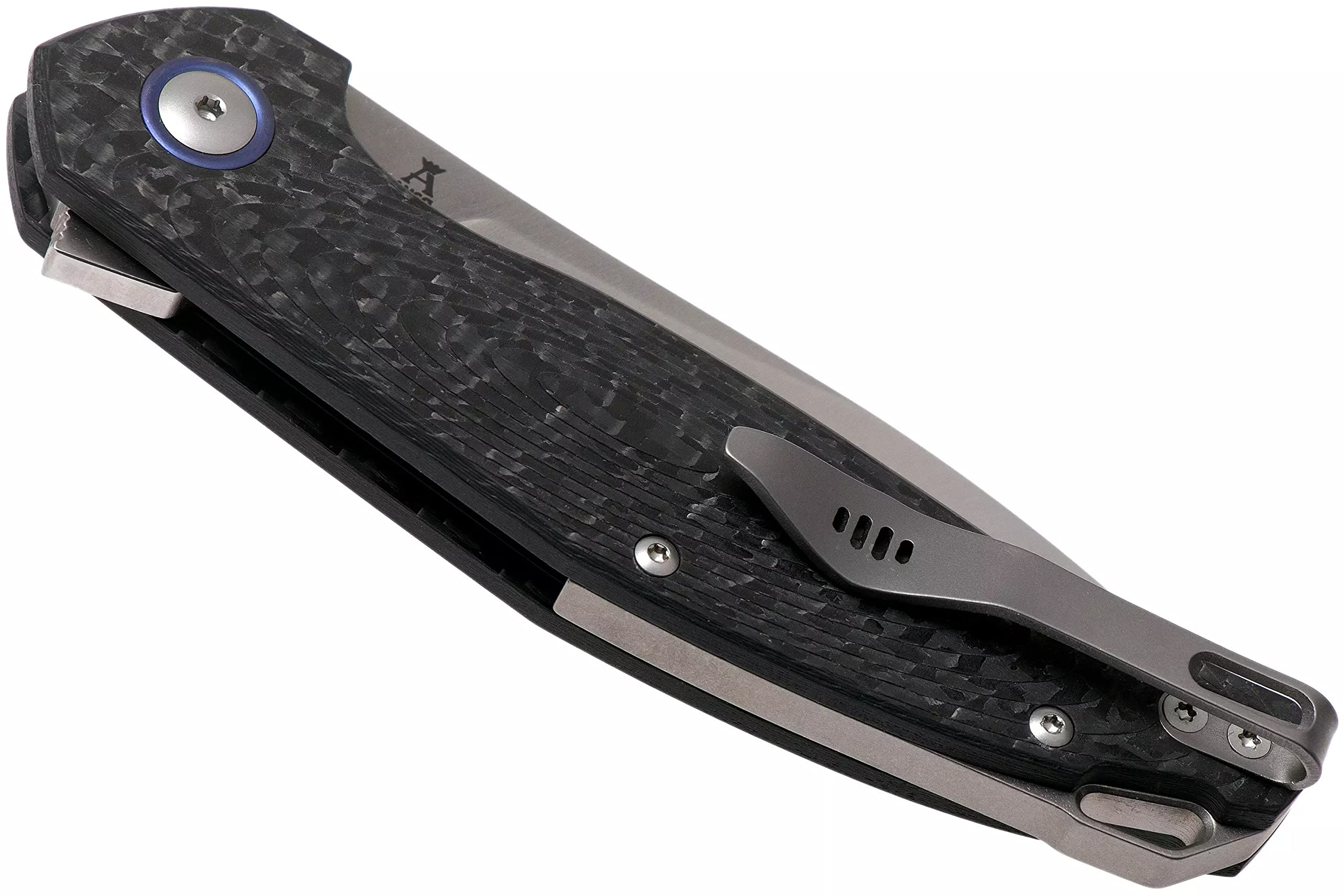 Goccia Flipper EDC Pocket Knife - Premium M390 Super Steel Drop Point Blade with G10, Micarta, Carbon Fiber & Titanium Handles | Jens Anso Designed Italian Knife for Everyday Carry, Outdoor Adventures & Survival Gear