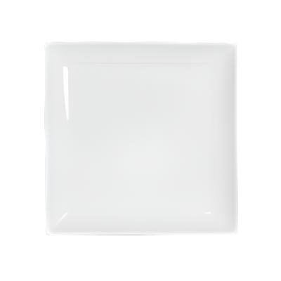 Steelite Folio 10-Inch Square White Dinner Plate Set - 12 Pack for Restaurants, Catering & Elegant Dining | Durable Porcelain Plates for Fine Dining, Weddings & Events