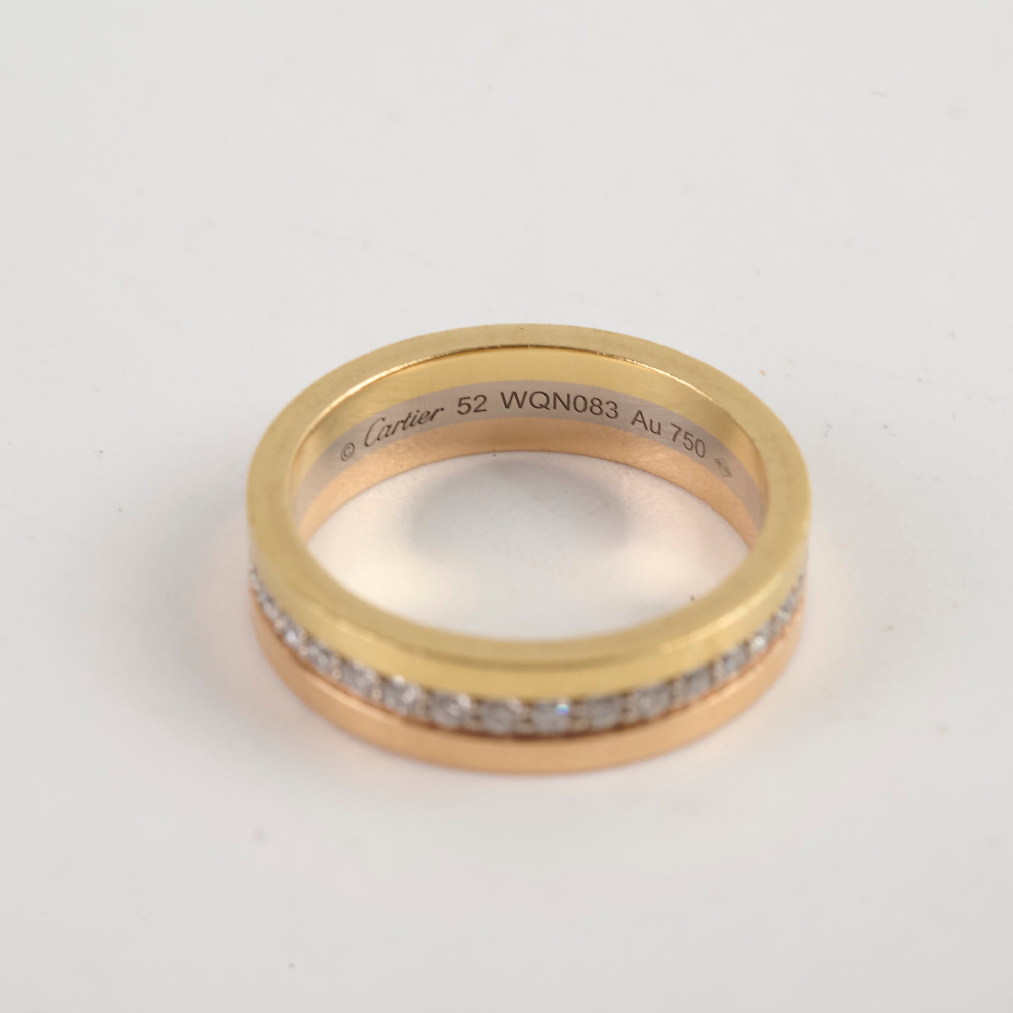 Cartier Vendome LC 4.8mm Diamond Wedding Band Ring - Size 52 (US 6) | 18K White Gold Paved Diamond Eternity Ring for Women | Perfect for Engagement, Anniversary & Bridal Jewelry Gifts