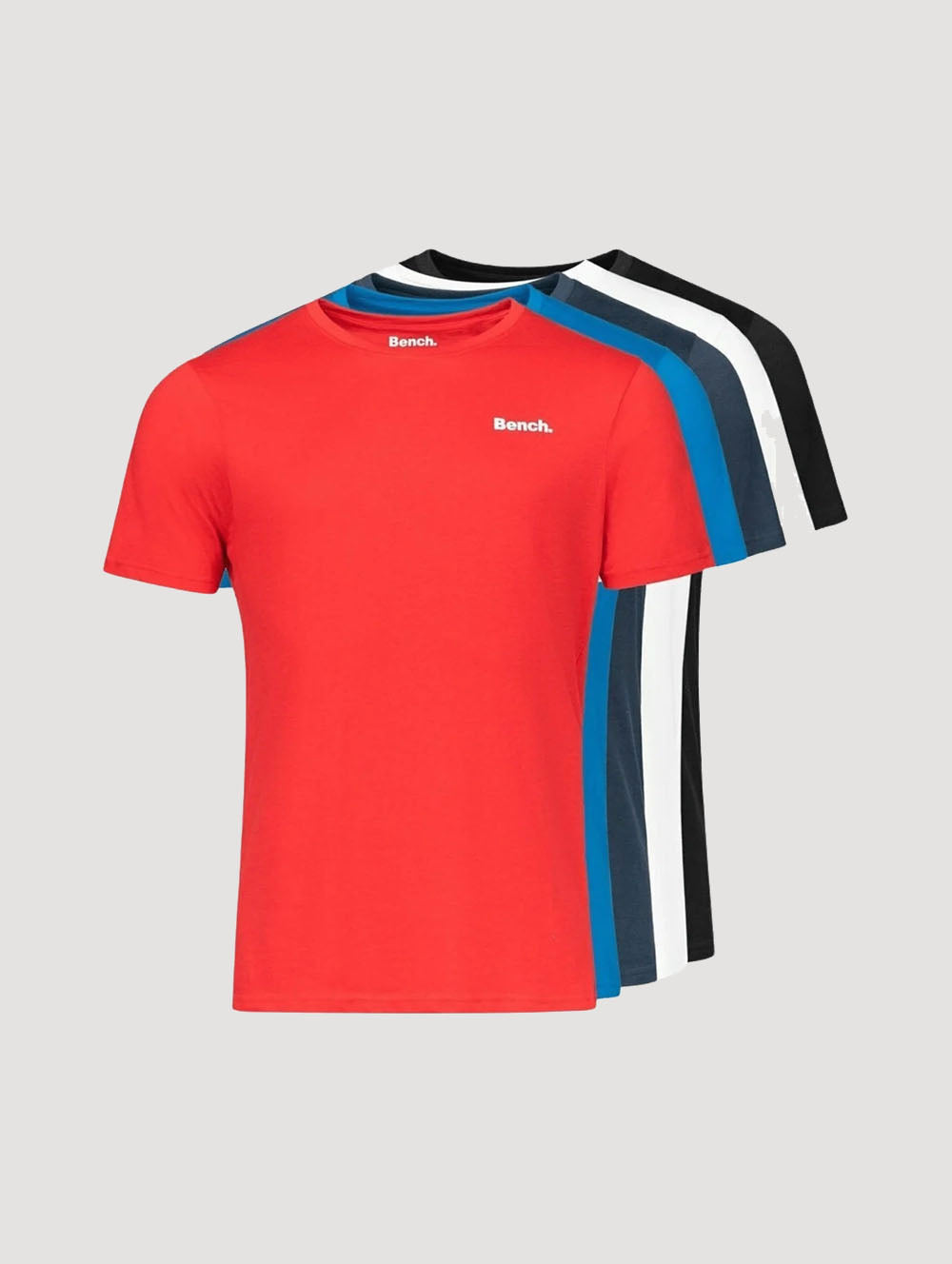 Noah Emblem T-Shirt 5 Pack - Premium Cotton Crewneck Tees for Men - Casual Wear, Gym, Workout & Everyday Outfits
