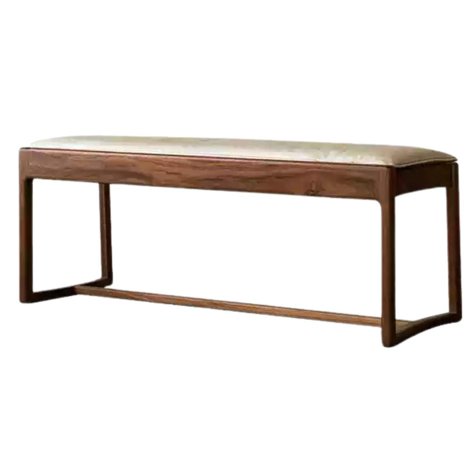 Black Walnut Solid Wood Square Stool Bench - Handcrafted Rustic Stool for Kitchen, Entryway & Bedroom - Durable Wooden Seat for Home Decor & Farmhouse Style