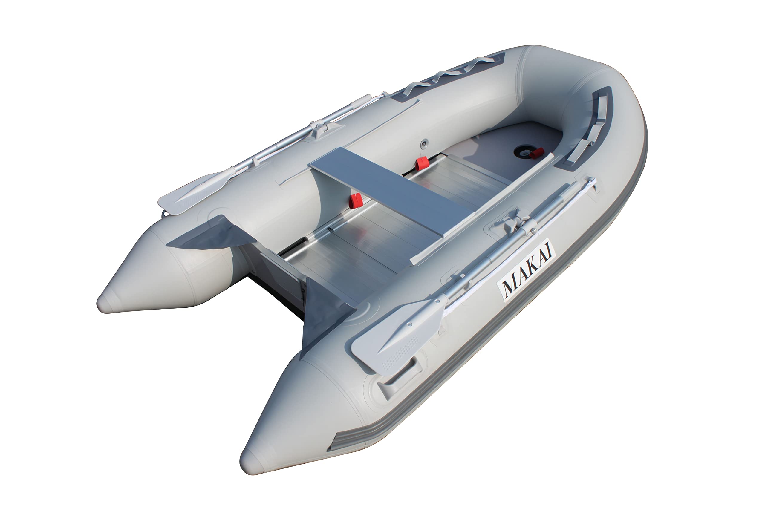 **Makai 9.5ft Inflatable Boat Raft Dinghy Pontoon with Aluminum Floor - Lightweight & Durable for Fishing, Camping & Water Sports**
