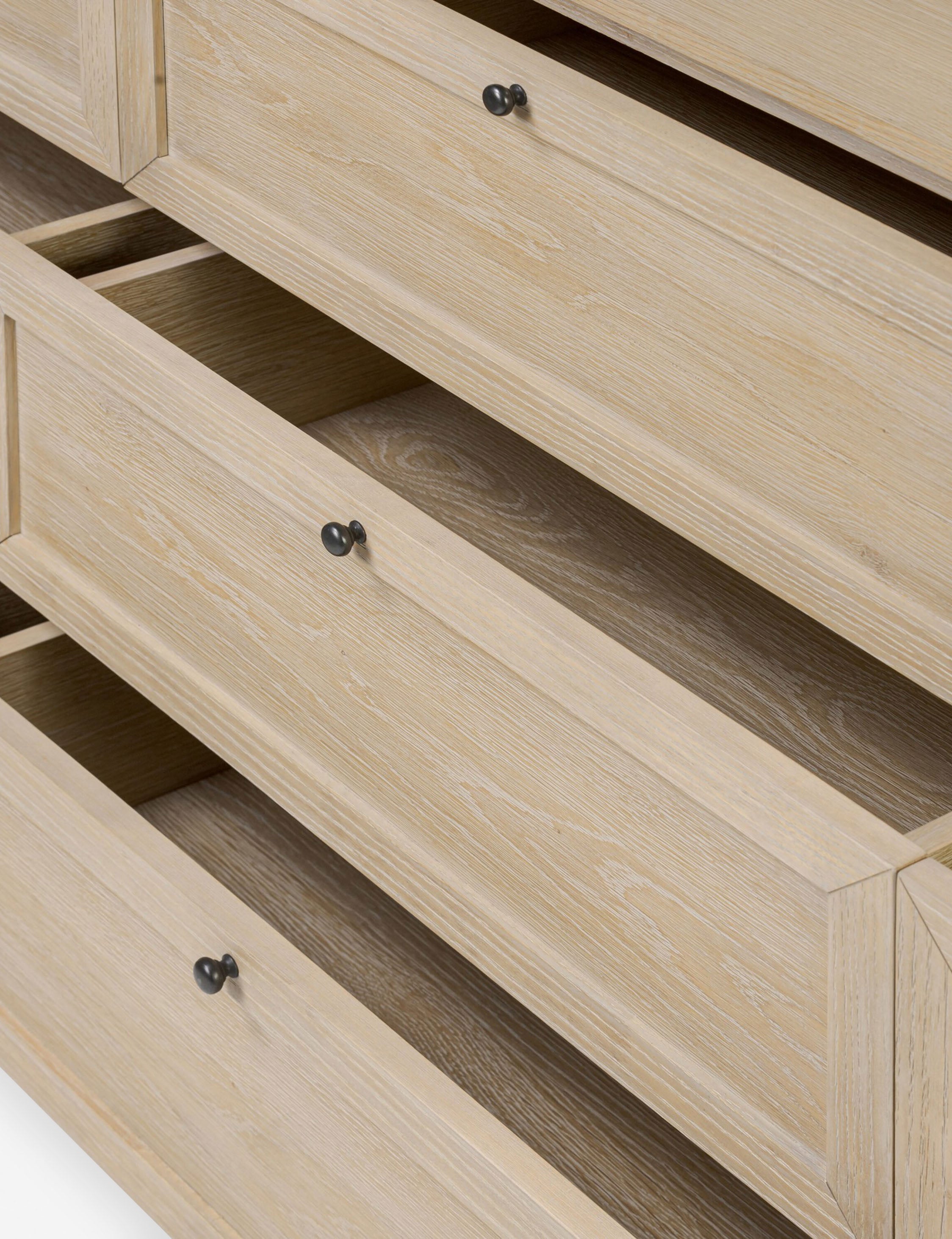 Carly 9 Drawer Dresser - White Wooden Chest of Drawers for Bedroom Storage, Organizer for Clothes, Accessories & Home Decor - Perfect for Master Bedroom, Guest Room & Nursery Organization