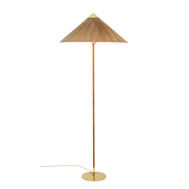 Modern Chinese Hat Floor Lamp - Stylish Rattan Shade for Living Room, Bedroom & Office Decor - Perfect for Cozy Ambiance and Reading Nook Lighting