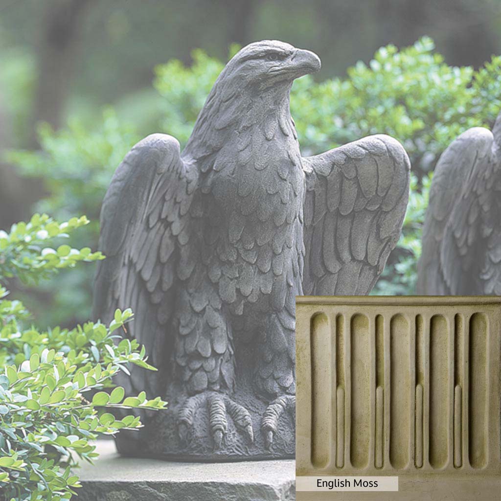 Campania International Eagle Looking Left Statue - Bronze Eagle Sculpture for Home & Office Decor - Perfect for Garden, Patio, or Indoor Display