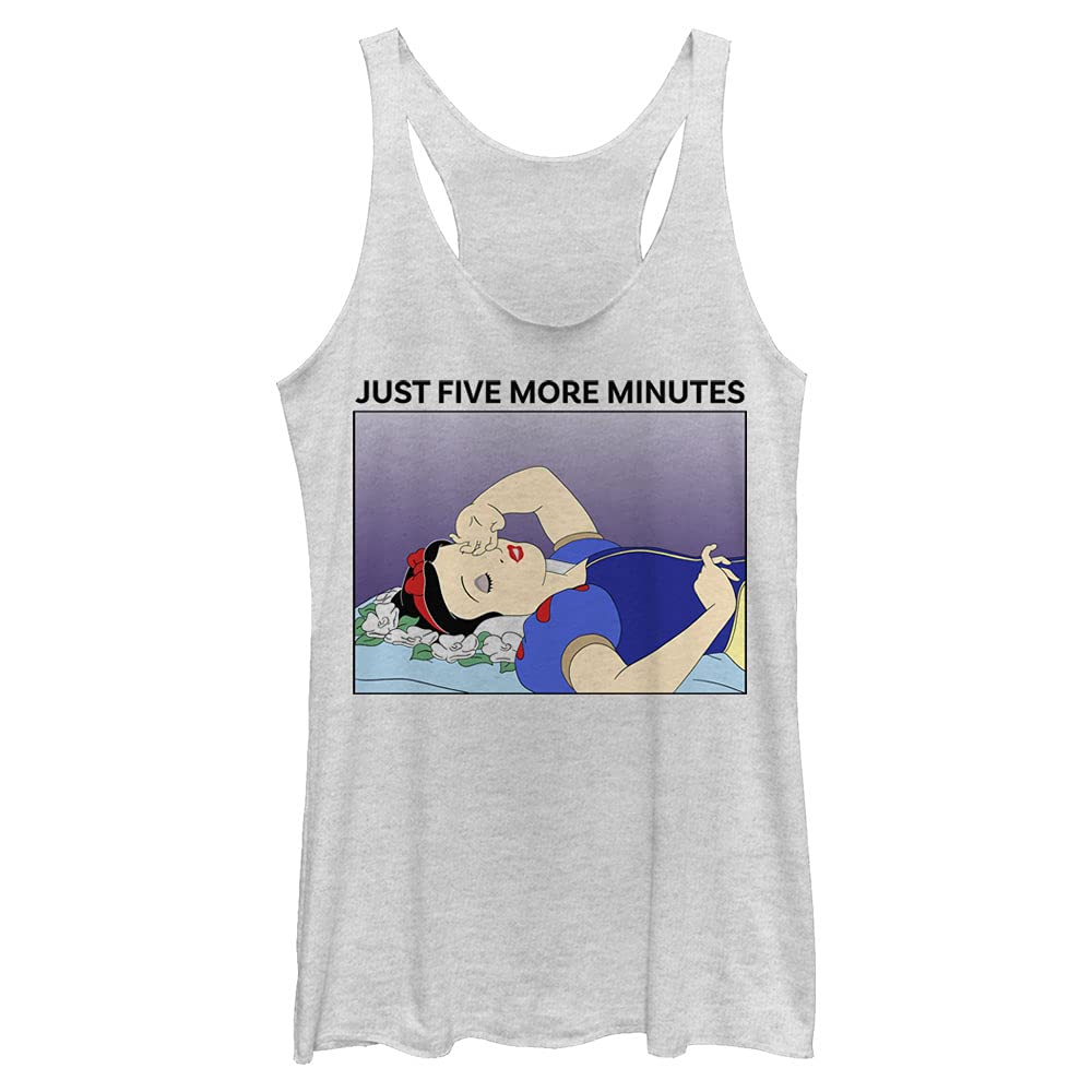 Disney Princess Snow White Sleeveless Tri-Blend Racerback Tank Top for Women - Soft Layering Tee for Casual Wear, Costume Parties & Disney Theme Park Outfits