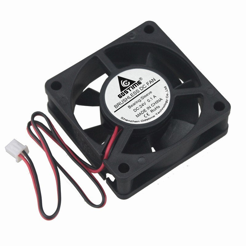 24V 60mm Cooling Fan (60x60x20mm) - High Performance DC Brushless Fan for PC, Electronics, and Server Cooling - Perfect for Computer Cases, Gaming Rigs, and Industrial Equipment