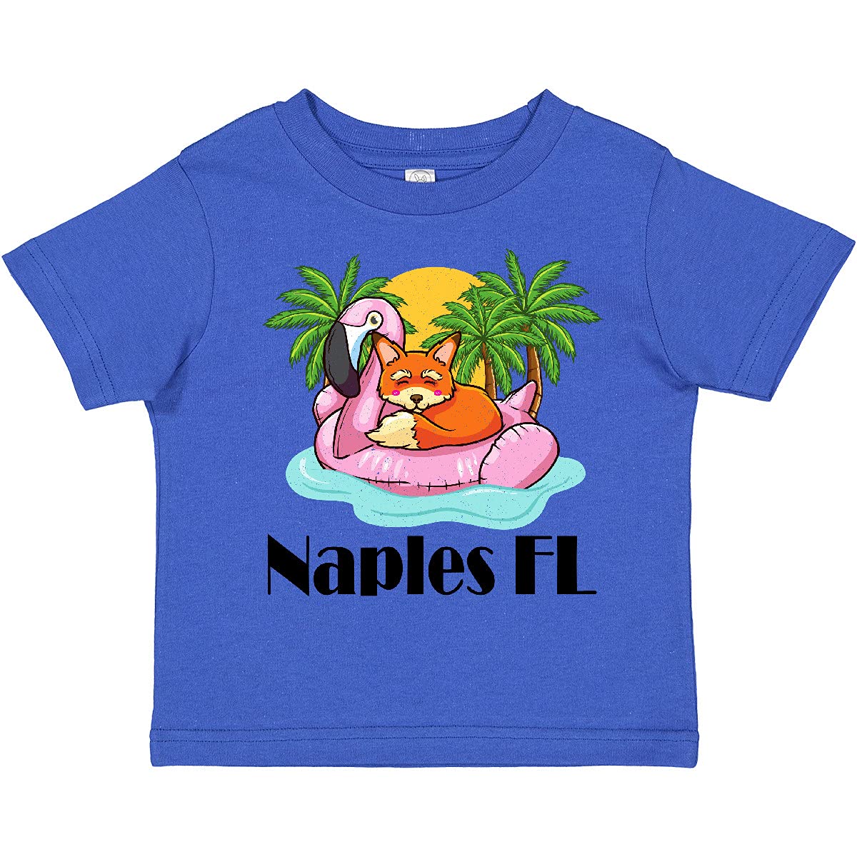 Inktastic Naples Florida Beach Vacation Toddler T-Shirt - Cute Summer Outfit for Boys & Girls - Perfect for Beach Trips, Family Vacations & Outdoor Activities