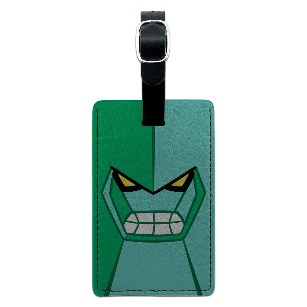 Ben 10 Diamondhead Rectangle Leather Luggage Tag - Durable Suitcase ID Tag for Travel Bags - Perfect for Kids Carry-On, Backpacks & Suitcase Identification
