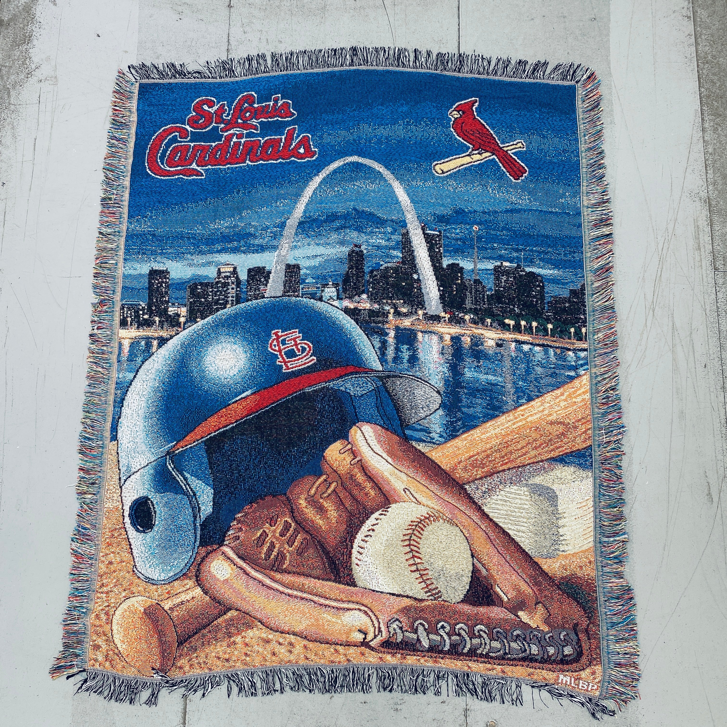 St. Louis Cardinals Triple Woven Rug - Officially Licensed MLB Team Rug, Durable Non-Slip Baseball Decor for Living Room, Bedroom, or Man Cave