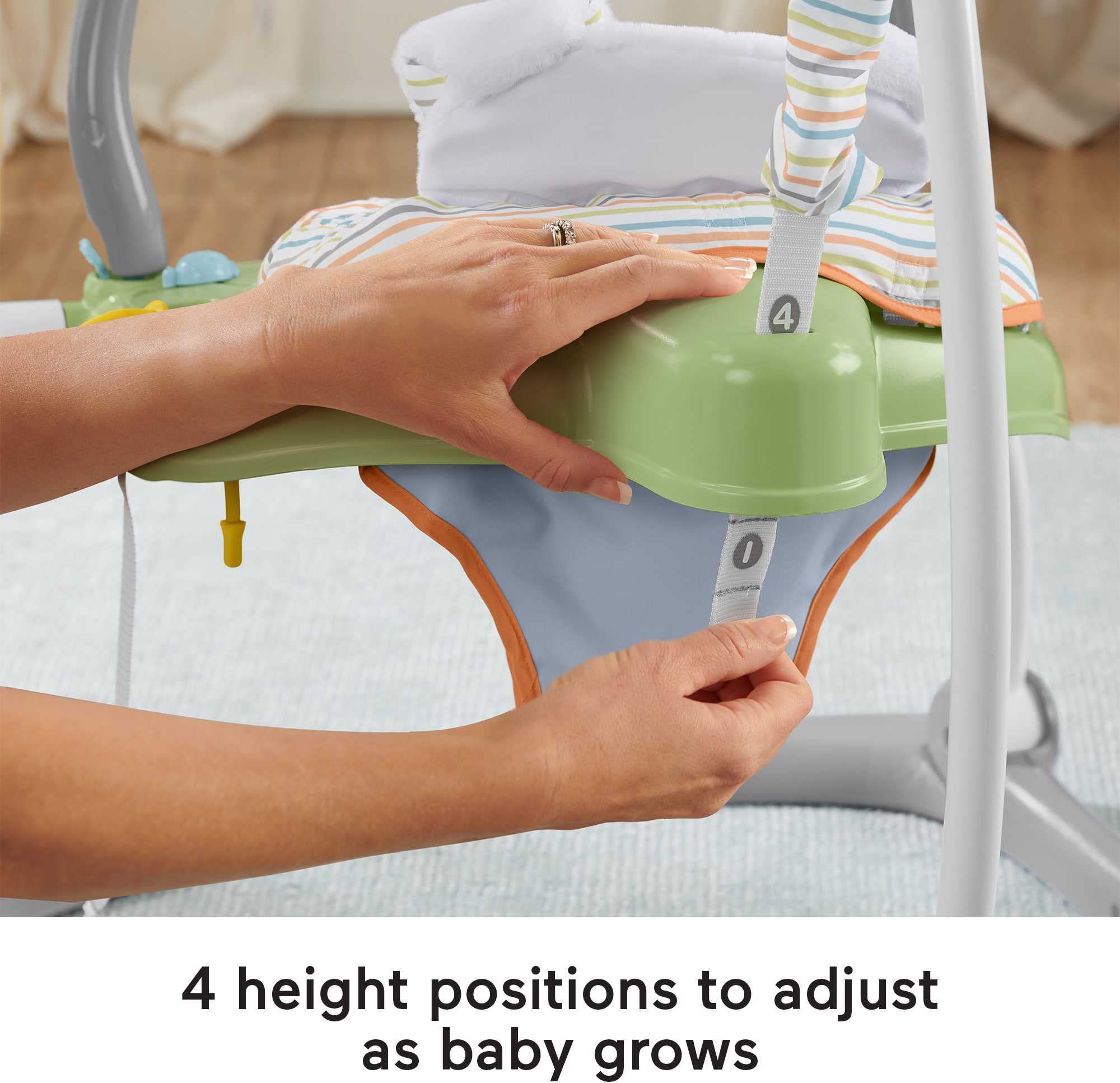 Fisher-Price Sweet Snugapuppy SpaceSaver Jumperoo Baby Activity Center with Lights, Sounds & Foldable Frame - Interactive Bouncer for Infants & Toddlers, Perfect for Playtime, Learning & Motor Skills Development