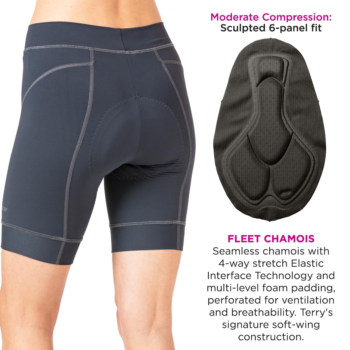 Women's Terry Bike Shorts with Padding - Breathable Breakaway Cycling Shorts for Comfort & Performance | Perfect for Road Biking, Spinning & Outdoor Workouts
