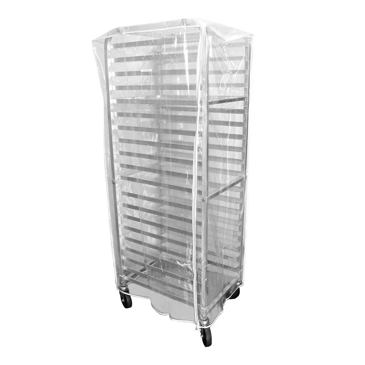 Clear 20-Tier Bun Pan Rack Cover - Durable & Protective Baking Storage Solution for Commercial Kitchens & Bakeries