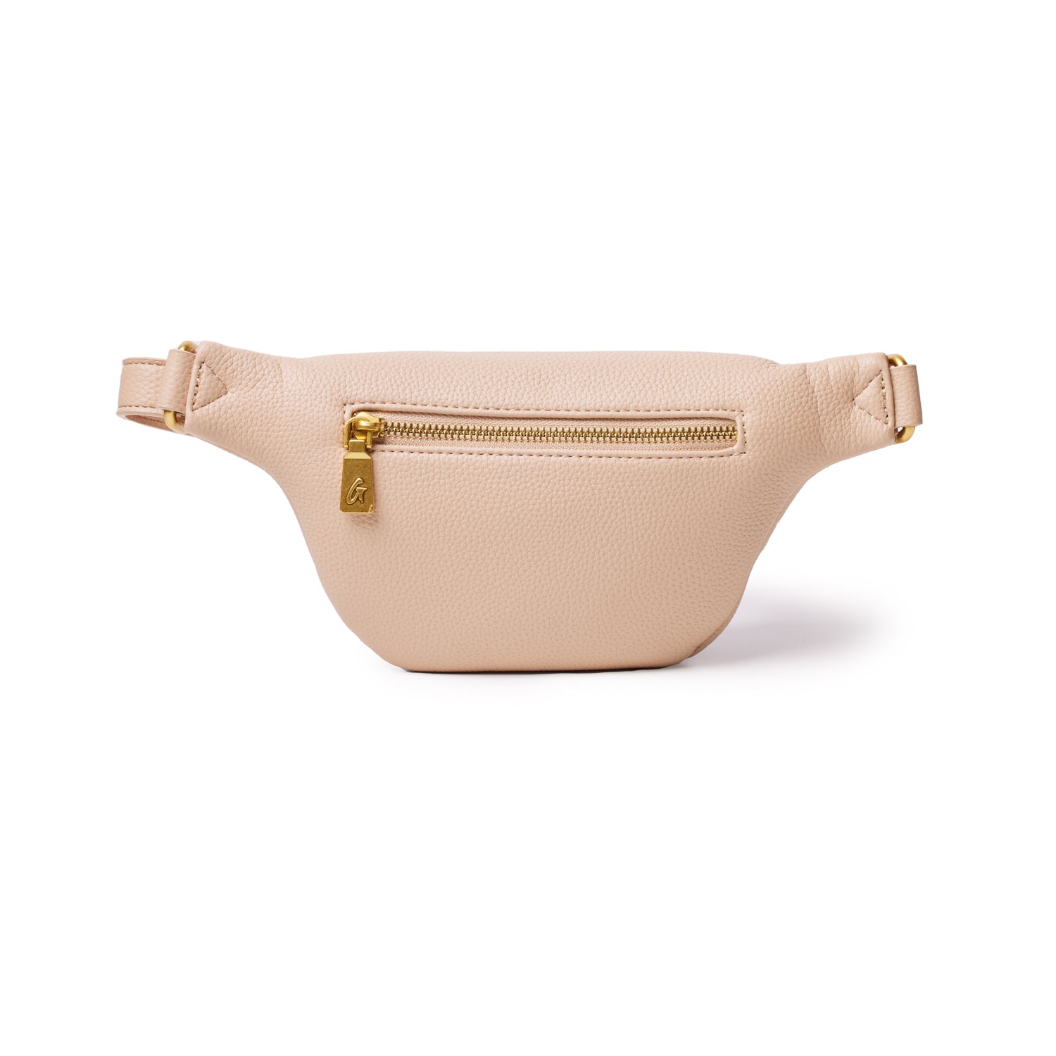 Mini Pebble Fanny Pack in Nude - Stylish Waist Bag for Travel, Hiking & Everyday Use