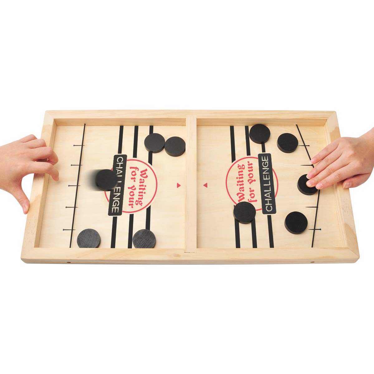 MOMSIV Fast Sling Puck Game - Exciting Tabletop Battle Board Game for Adults & Kids | 22x11.8 Inch Parent-Child Interactive Toy | Perfect for Family Game Nights, Office Breaks & Party Entertainment
