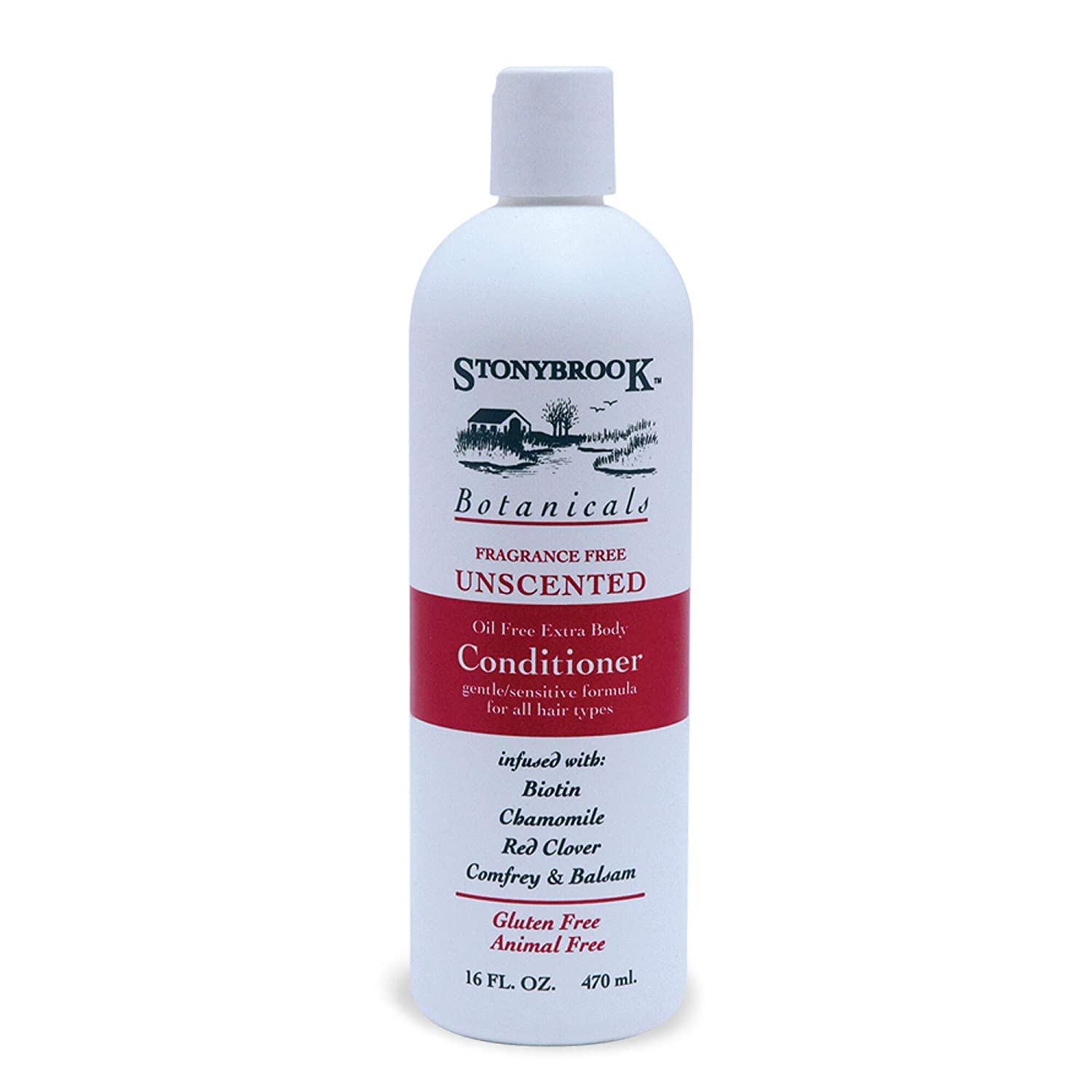 Stoney Brook Unscented Conditioner 16 Fl Oz (473ml) - Hypoallergenic & Gentle for Sensitive Scalp - Perfect for Daily Hair Care & Hydration