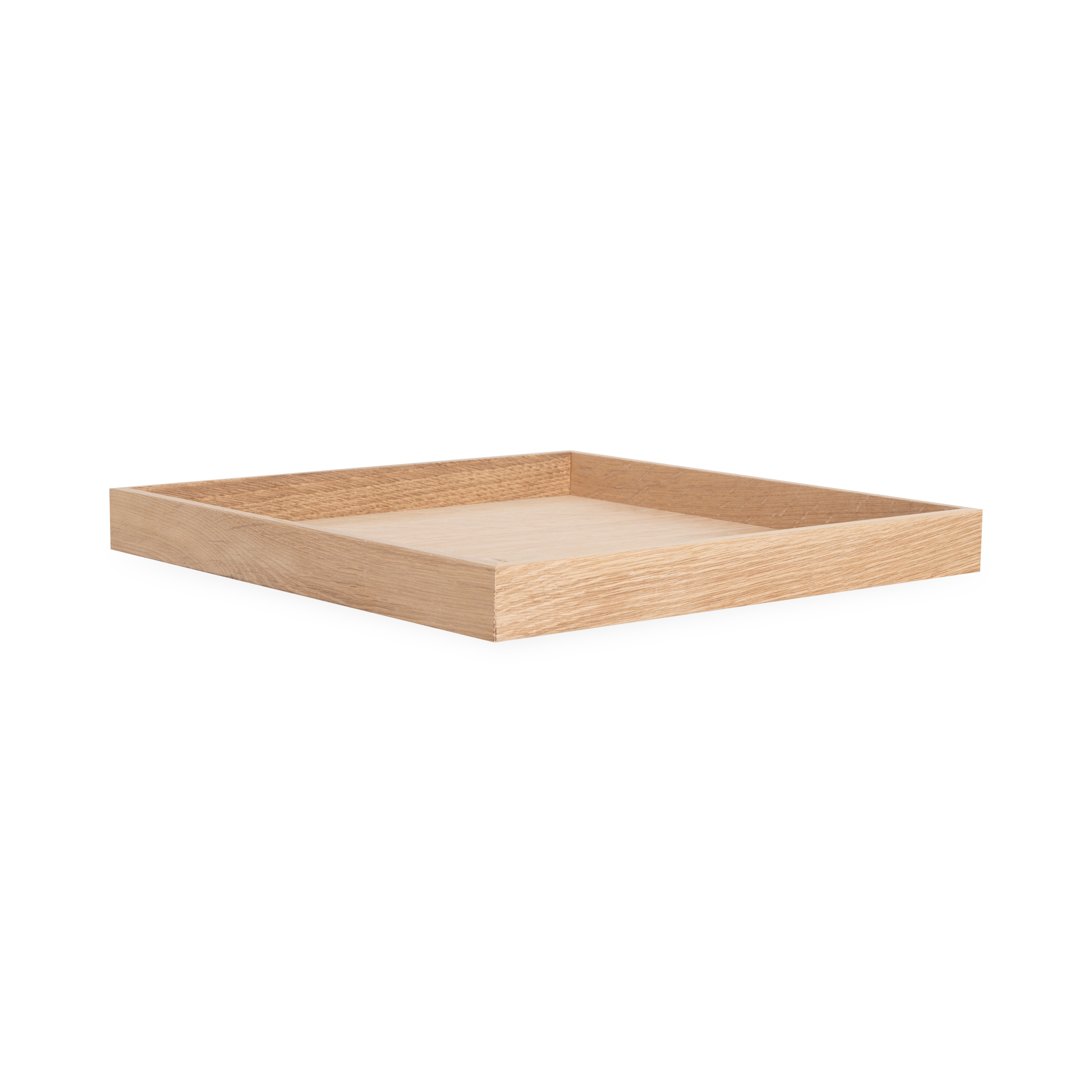 Natural Oak Square Serving Tray - Handcrafted Wooden Tray for Coffee, Breakfast, or Decor - Perfect for Dining, Entertaining & Home Decor