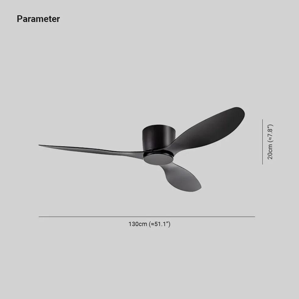 3-Blade White Modern Ceiling Fan with Light - Perfect for Kitchen, Dining Room and Living Room Air Circulation & Stylish Lighting