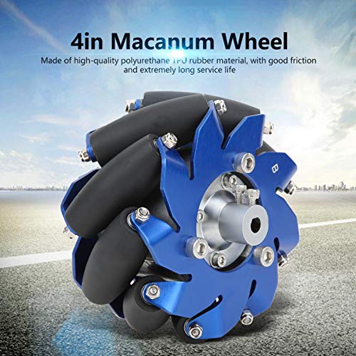 High-Quality 4-Inch Mecanum Wheel for Industrial Robots - Left Side, Durable & Rigid Design - Perfect for AGVs, Mobile Robots, and Automation Systems