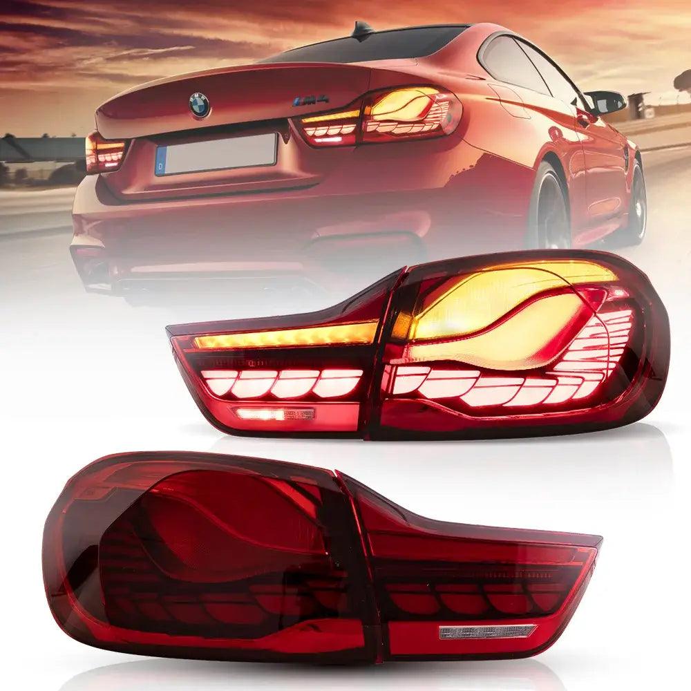 GTS Style LED Tail Lights Assembly for 2014-2020 BMW 4 Series & M4 - High Performance Rear Lights for Night Driving & Car Customization