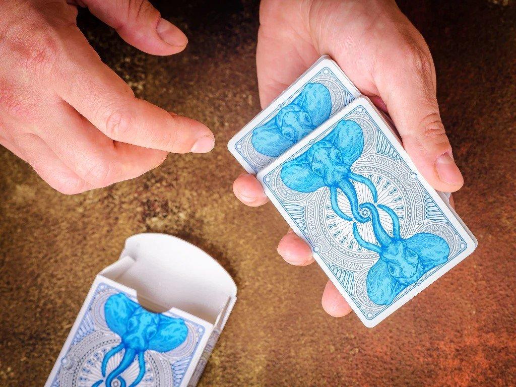 Premium Tundra Elephant Themed Playing Cards - Waterproof & Durable for Outdoor Camping, Travel & Game Nights