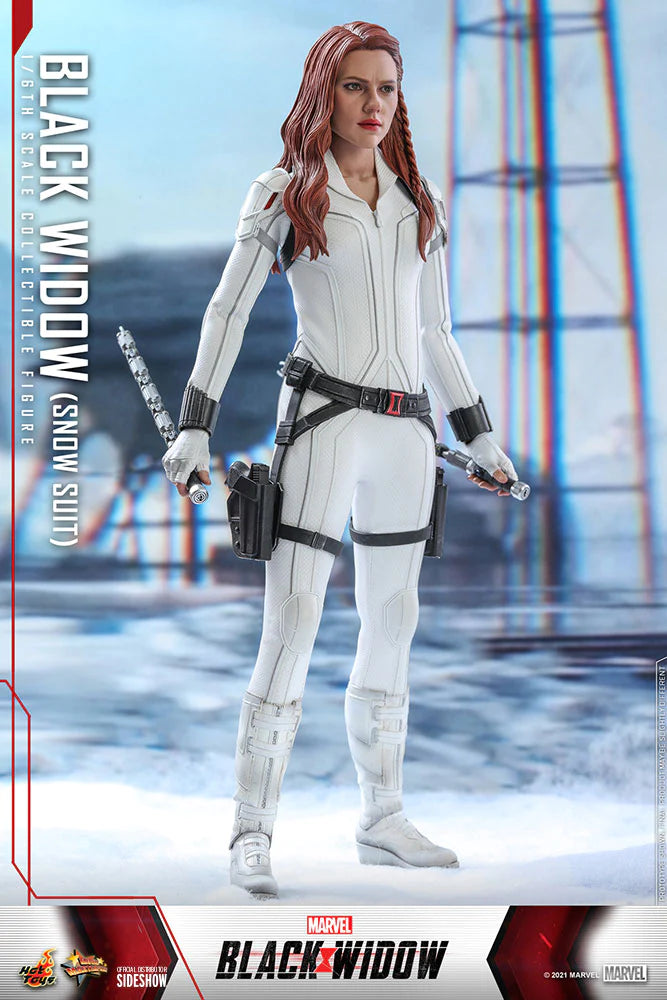 Hot Toys Marvel Comics Black Widow (Snow Suit Version) 1/6 Scale Collectible Action Figure - Perfect for Display, Collection, and Marvel Fans Gift