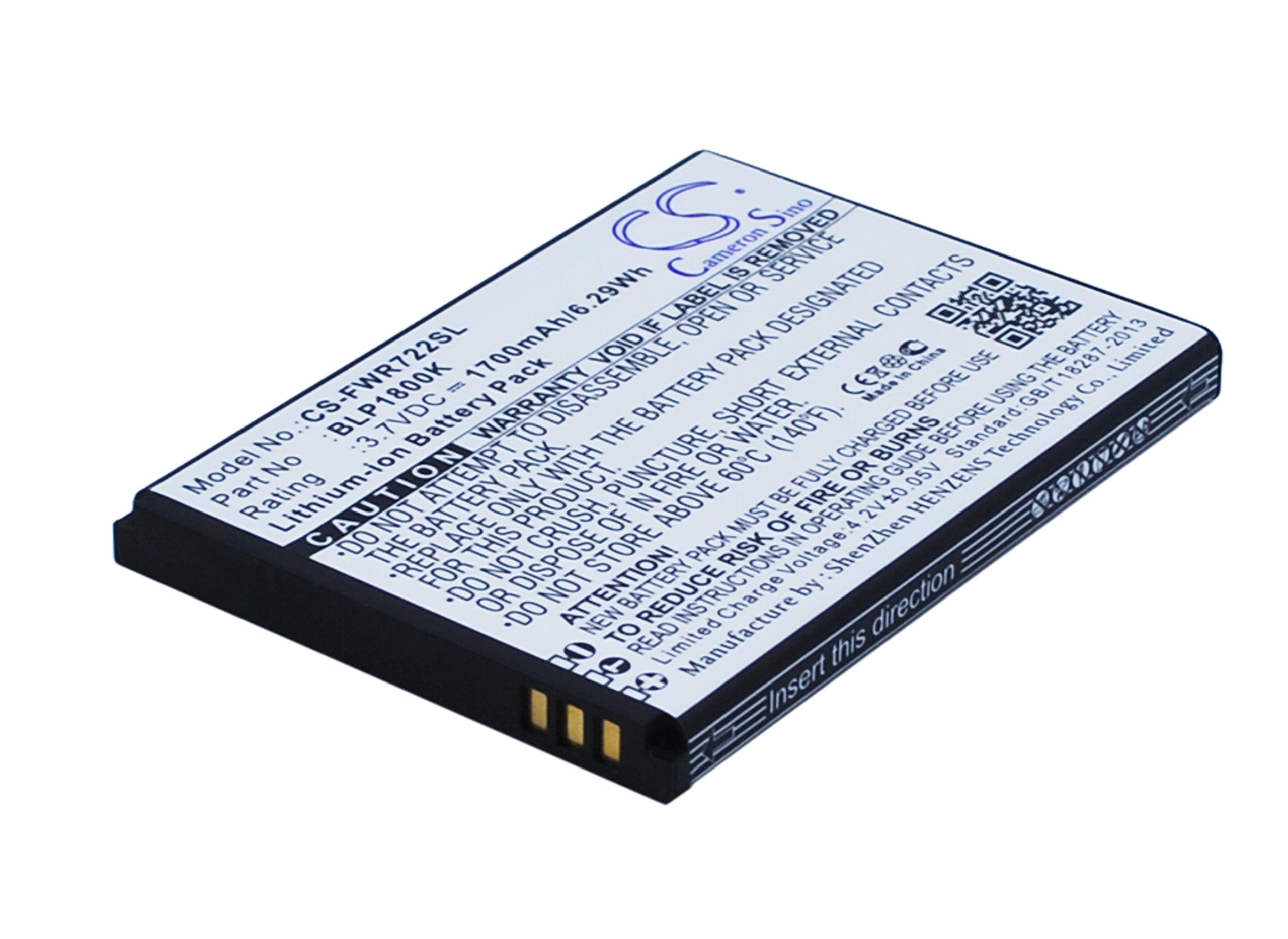 Franklin Wireless R722 R774 R775 BLP1800K 1700mAh Replacement Battery - High Capacity Power Solution for Extended Use in Travel, Emergency Kits & Outdoor Activities