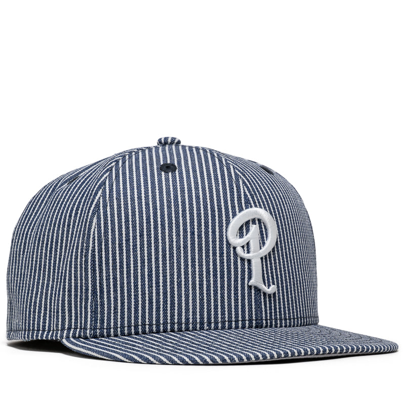 New Era 59FIFTY Fitted Cap - Striped Denim Baseball Hat for Men | Political Statement Fashion | Perfect for Streetwear, Sports Events & Political Rallies