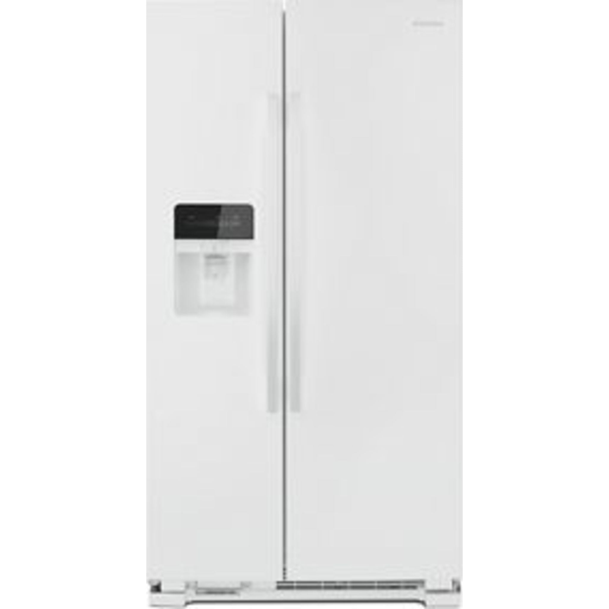 Amana Side by Side Refrigerator (ASI2175GRW) - 25.6 Cu. Ft. Energy Star White Fridge with Ice Maker & Water Dispenser - Perfect for Large Families & Open Kitchen Designs