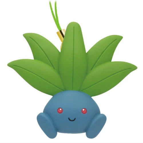 Pokemon Grass Type Petanko Mascot Keychain - Takara Tomy 1 Inch Collectible Figure - Perfect for Backpacks, Key Rings & Anime Fans Collection