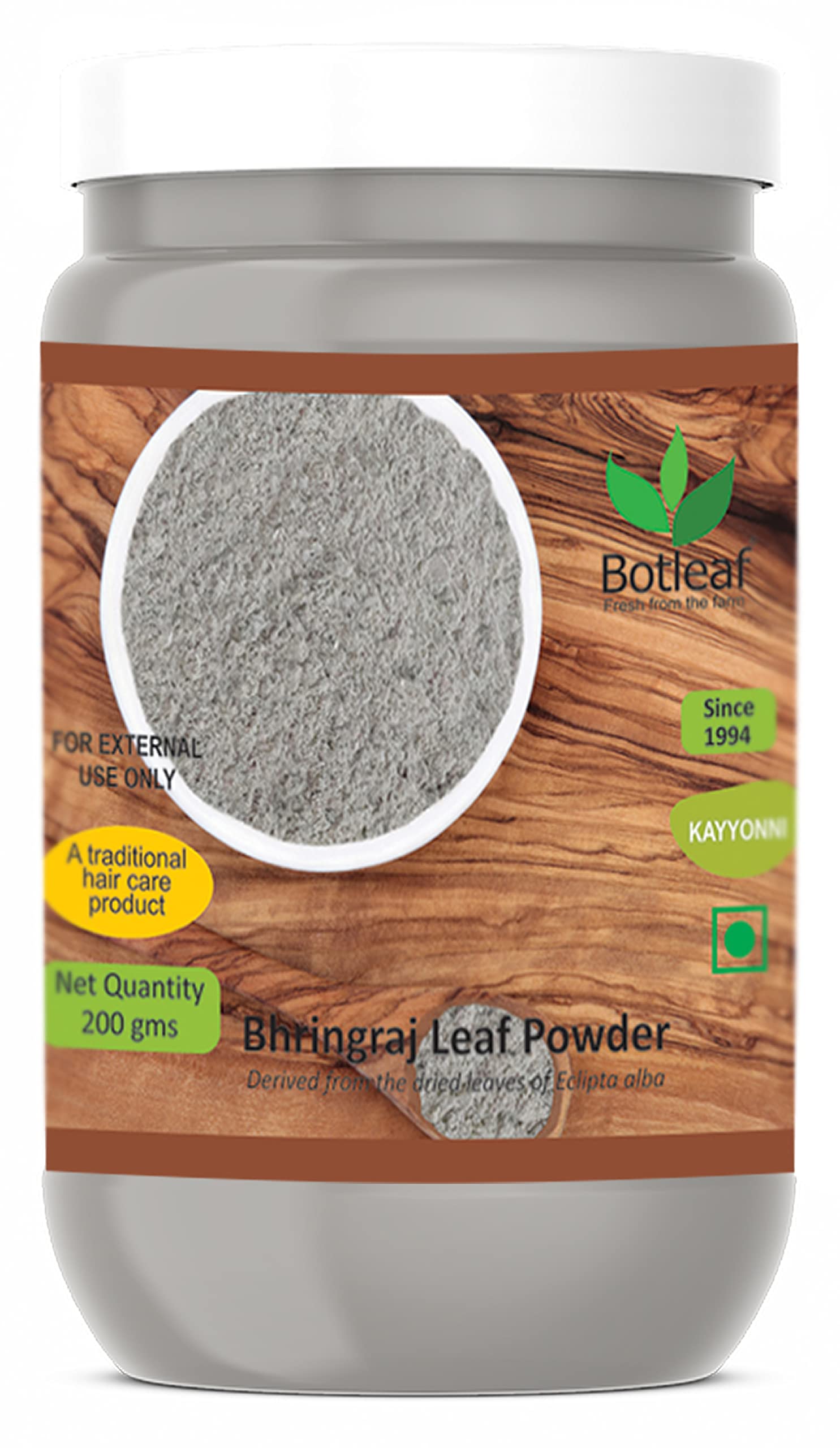 BOTLEAF Bhringraj Leaf Powder 200g - Eclipta Alba for Hair Growth & Loss Prevention | Natural Hair Care Treatment for Stronger, Smoother Hair | Promotes Scalp Health & Shine - Perfect for Daily Hair Cleansing & Ayurvedic Hair Masks