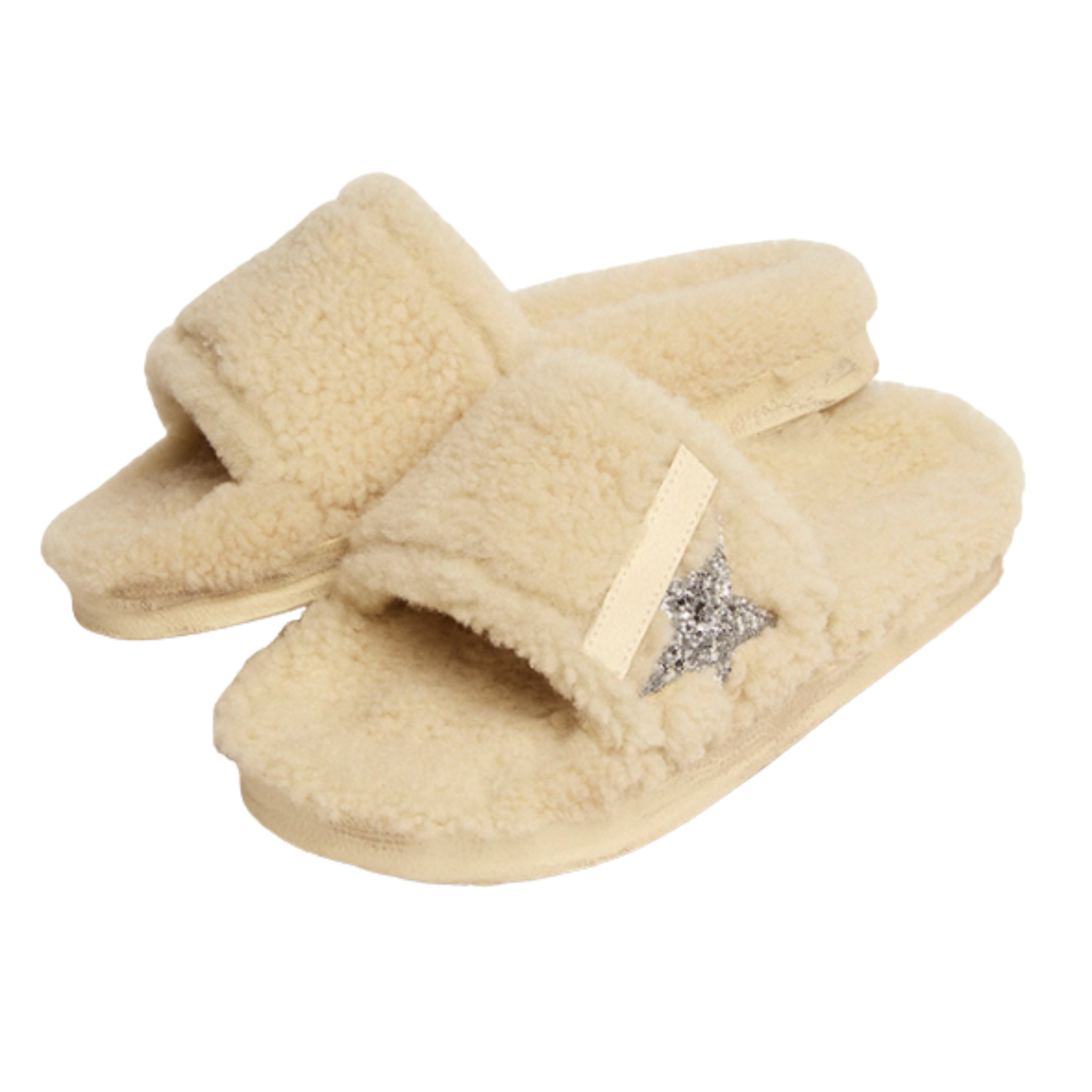 POOLSTAR Women's Cozy Shearling Slip-On Slippers - Soft Indoor/Outdoor House Shoes for Winter Comfort - Perfect for Home, Lounge, and Casual Wear