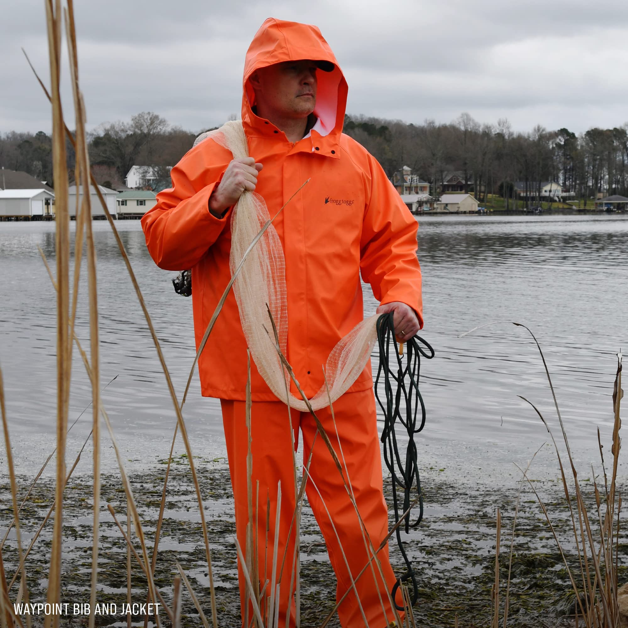 FROGG TOGGS Men's Waterproof Fishing Bib Overalls - Breathable, Durable 4-Way Stretch Waders for Anglers & Outdoor Activities - Ideal for Rainy Weather, Boat Fishing & Hunting