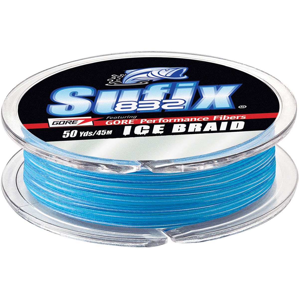 Sufix 50 Yard 832 Advanced Ice Braid Fishing Line - Ice Camo - High Performance Ice Fishing Line for Cold Weather Angling - Perfect for Ice Fishing, Winter Trout, and Perch Fishing