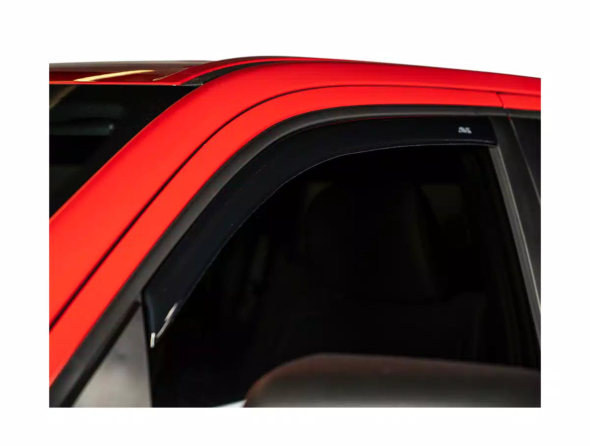 AVS Ventvisor In-Channel Window Deflectors (2-Piece Set, Smoke Tint) for 1997-2004 Dodge Dakota Standard Cab - Rain Protection & Fresh Air Flow While Driving