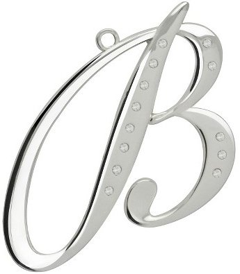 Swarovski Crystal Letter B Silver Ornament - Perfect for Gifts & Home Decor