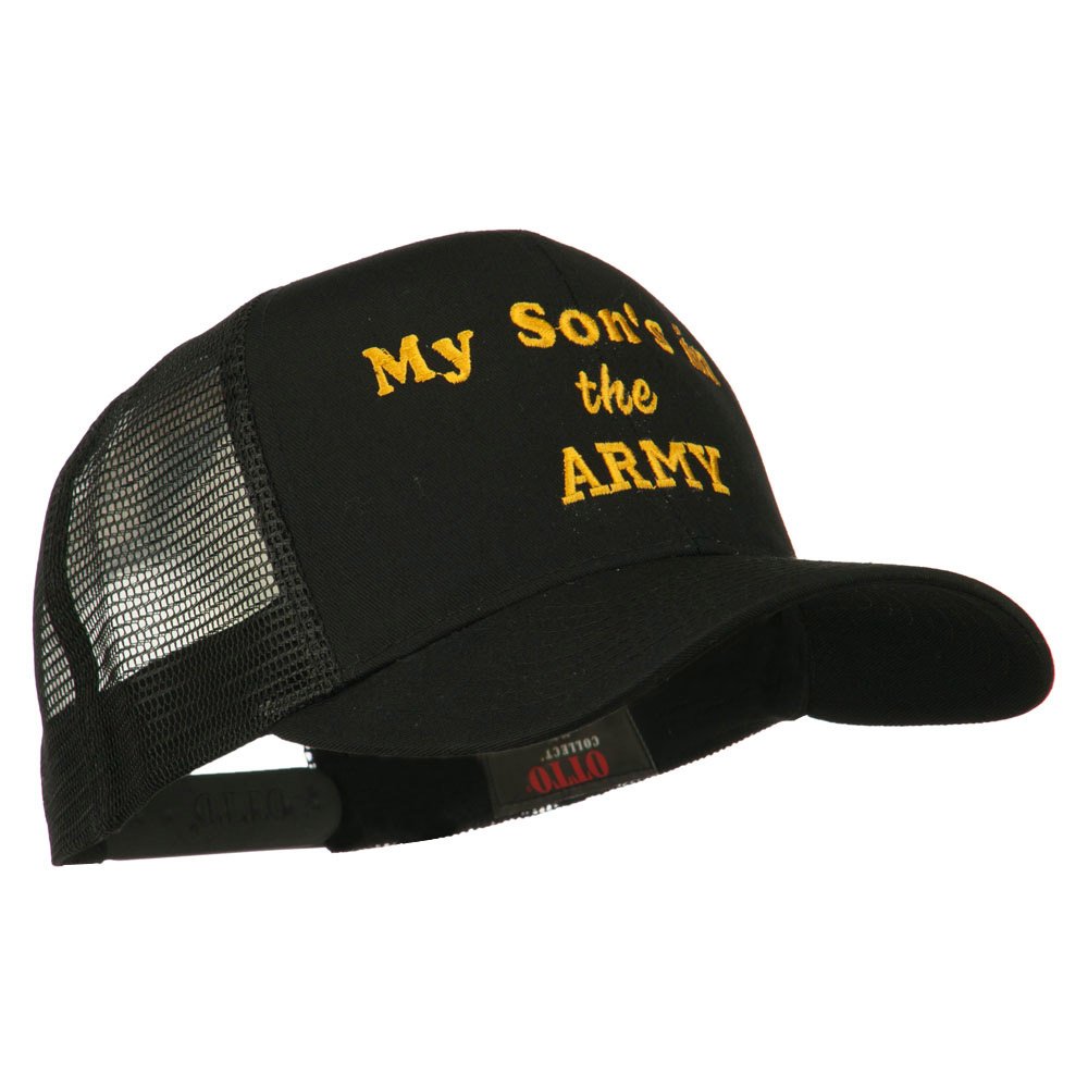 My Son is in The Army Embroidered Mesh Cap - Patriotic Military Dad Hat for Proud Parents - Perfect for Veterans Day, Army Appreciation & Military Support Events
