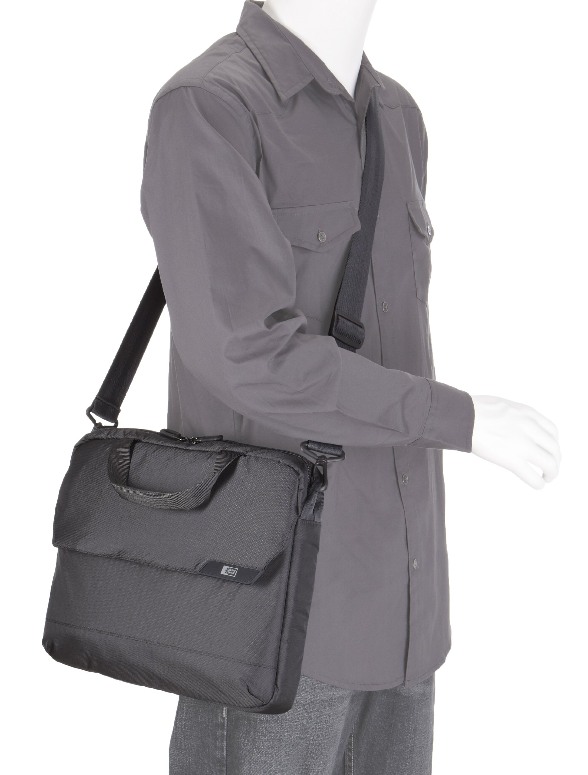 Case Logic MLA-114 14.1-Inch Laptop Sleeve for MacBook Air/Pro & iPad - Lightweight Protective Case with Padded Interior (Gray) - Perfect for Work, School & Travel