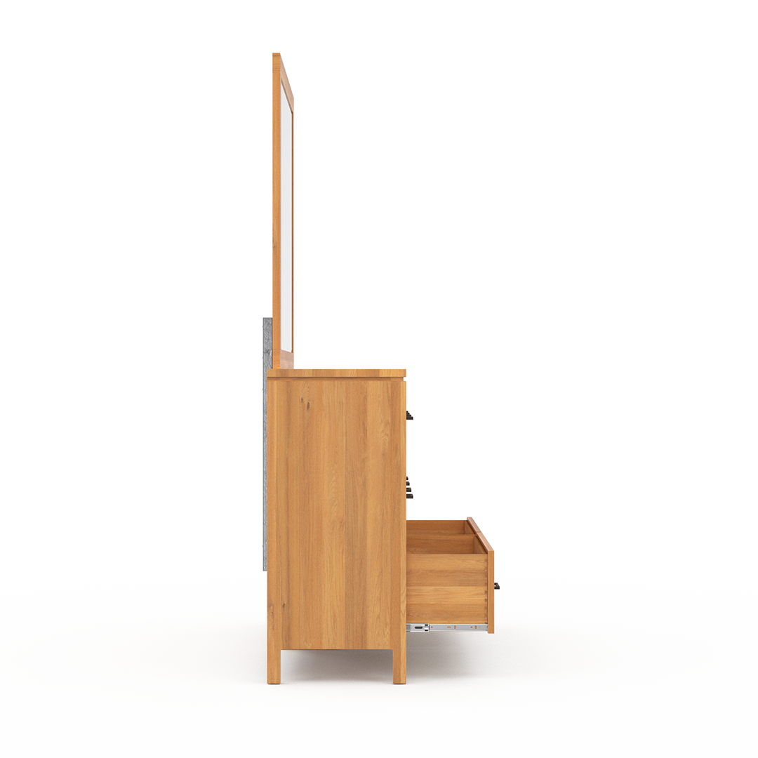 2 Drawer West Elm Inspired Dresser - Modern Bedroom Nightstand or Entryway Storage Cabinet for Home Decor