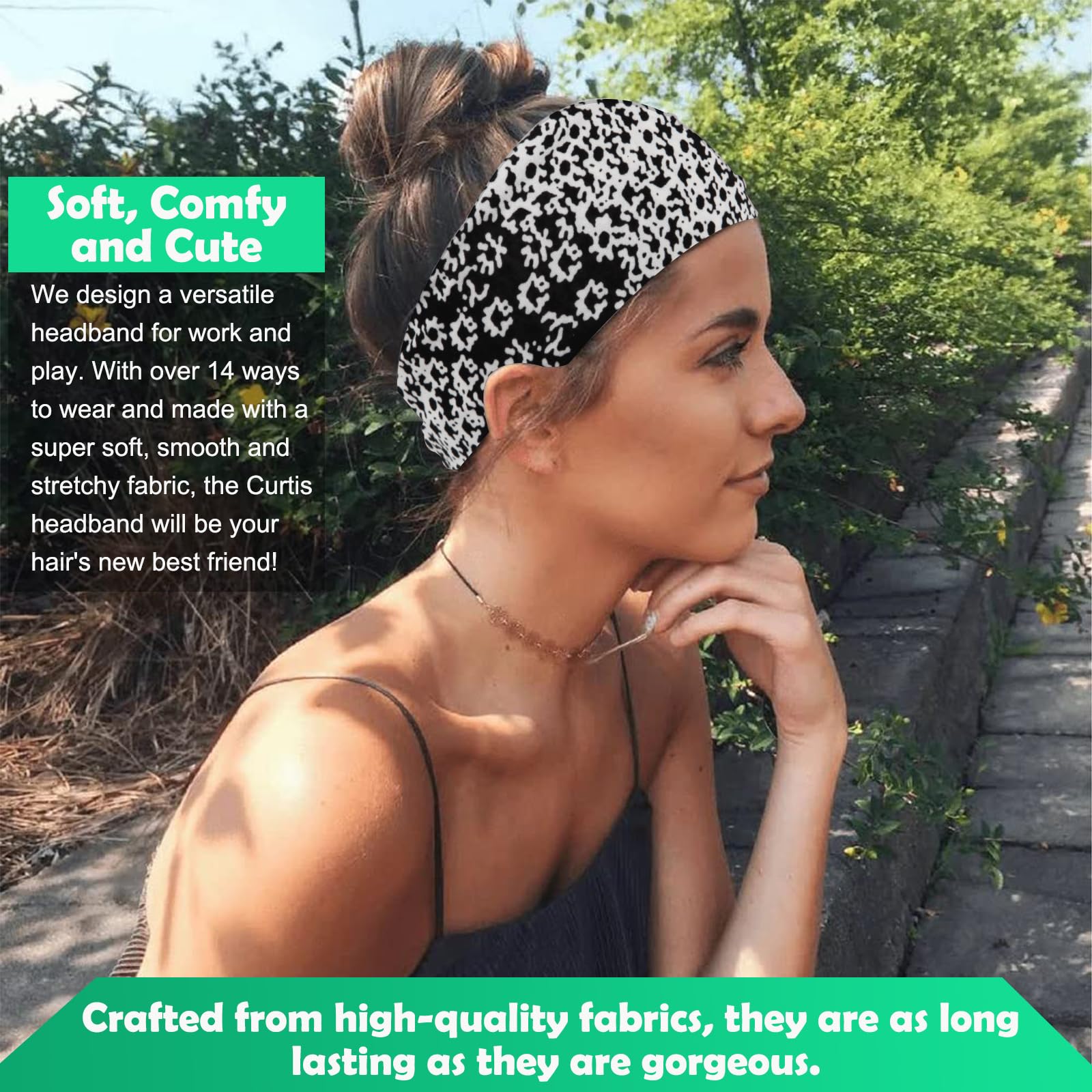RITOPER Non-Slip Workout Headbands for Women - Super Soft Yoga, Running, Exercise Headbands - Elastic Sweatband & Hair Wrap for Active Women | Perfect for Gym, Yoga, Running & Outdoor Sports