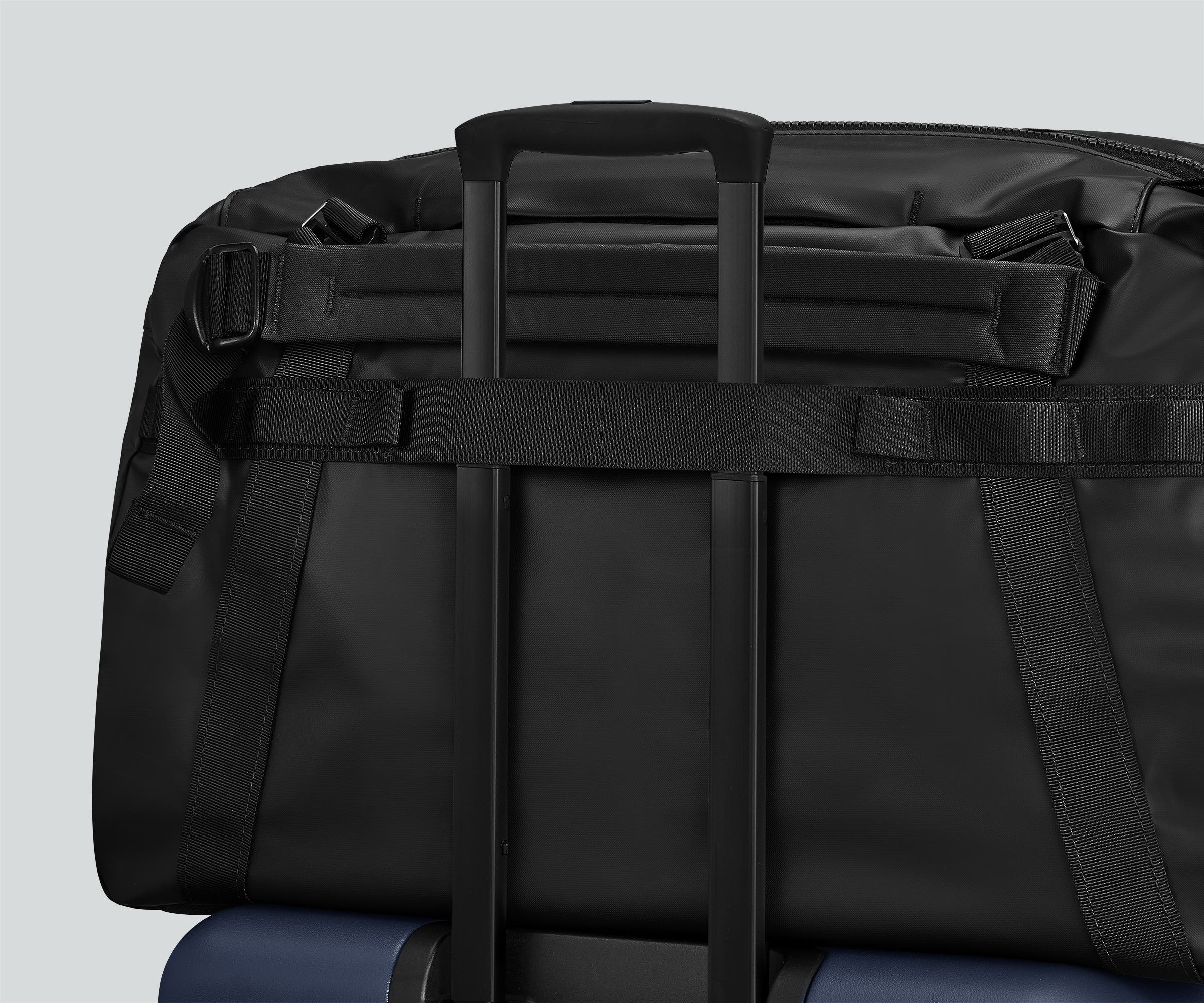 55L Active Duffle Bag in Jet Black - Perfect for Gym, Travel & Sports Gear Storage