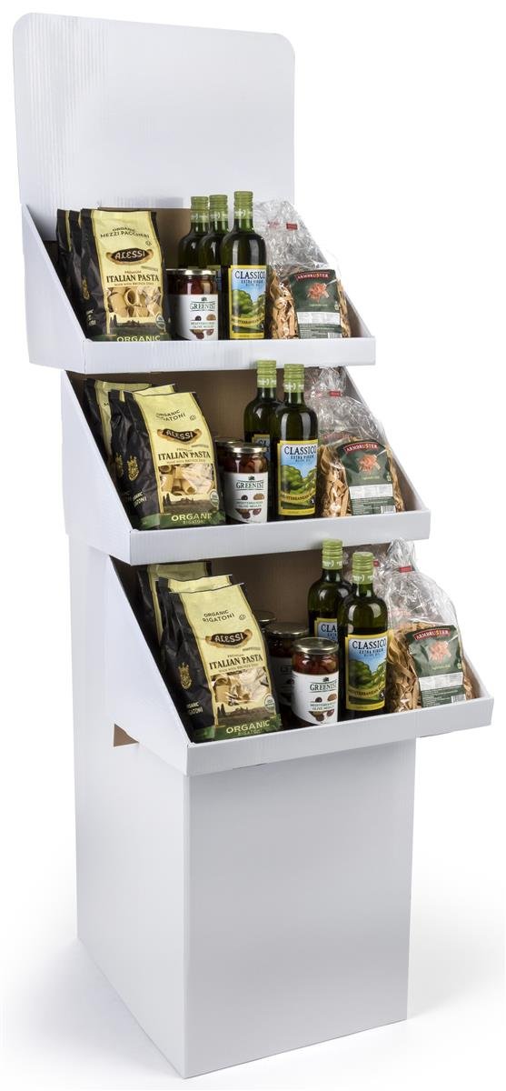 3-Tier Floor Display Bins Set of 3 - 65.75