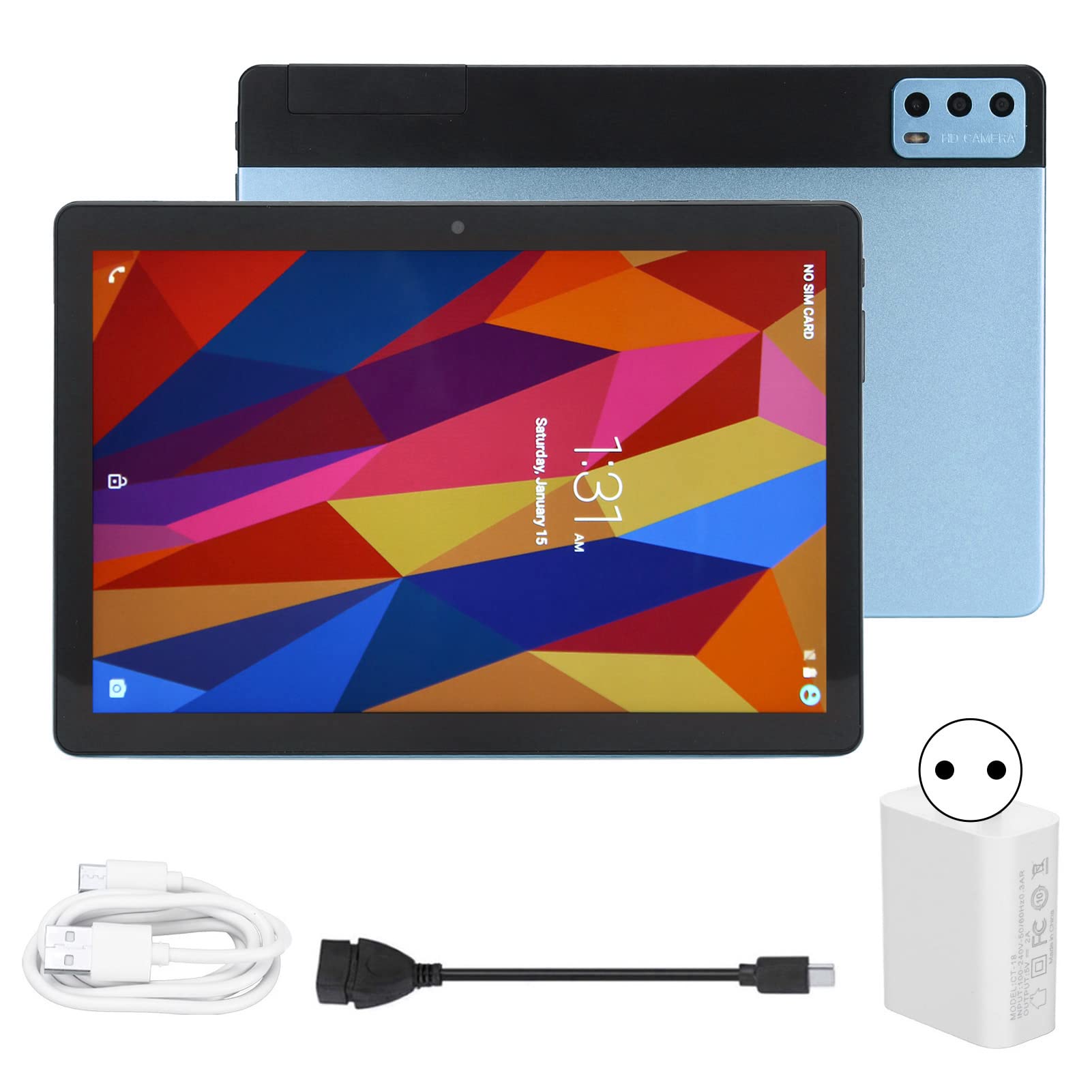 Zyyini 10.1in Kids Tablet - 8GB RAM 256GB ROM Android 11, 5800mAh Battery Type-C, Bluetooth GPS Dual Camera - Educational Learning & Entertainment Tablet for Children | Perfect for Homeschooling, Travel & Interactive Play