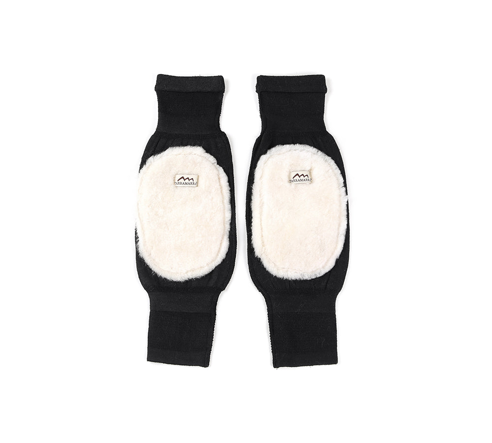 TARRAMARRA® Genuine Sheepskin Knee Warmer Pad - Soft & Warm Natural Wool Support for Arthritis Pain Relief, Perfect for Winter, Yoga, Meditation & Home Use