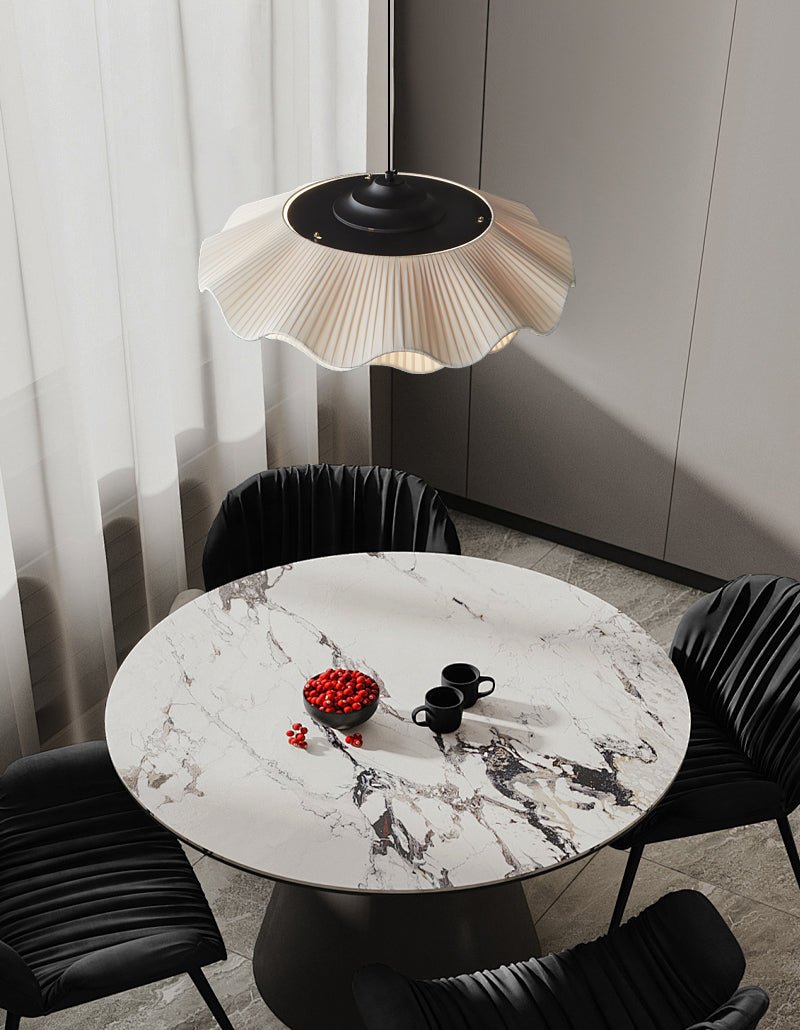 Arwen Fabric Wave Pendant Lamp - Modern Boho Ceiling Light for Living Room, Bedroom & Dining Room Decor